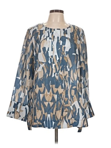 Lafayette 148 New York Long Sleeve Blouse (view 1)