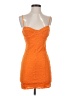 Zara 100% Polyester Orange Cocktail Dress Size S - photo 1