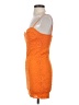 Zara 100% Polyester Orange Cocktail Dress Size S - photo 5
