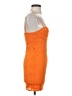 Zara 100% Polyester Orange Cocktail Dress Size S - photo 4