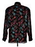 Chaus 100% Polyester Paisley Black Long Sleeve Blouse Size L - photo 2
