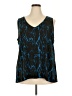 Kate Hill Blue Sleeveless Blouse Size 3X - photo 1