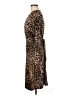 b-slim Animal Print Brown Cocktail Dress Size M - photo 5