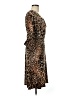 b-slim Animal Print Brown Cocktail Dress Size M - photo 4