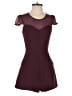 BCBGeneration 100% Polyester Burgundy Romper Size 4 - photo 1