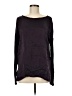 Vince. 100% Silk Black Purple Long Sleeve Top Size M - photo 1