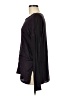 Vince. 100% Silk Black Purple Long Sleeve Top Size M - photo 5