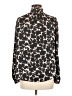 Gap 100% Polyester Black Long Sleeve Blouse Size M - photo 2