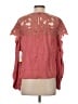 Saylor 100% Polyester Pink Long Sleeve Blouse Size S - photo 2