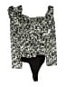 Express 100% Polyester Black Bodysuit Size XXS - photo 2