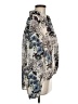 CAbi 100% Polyester Floral Silver Long Sleeve Blouse Size M - photo 4