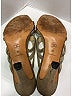 Chanel Metallic Silver Tan Vintage Knot Sandals Size EU 39 - photo 7