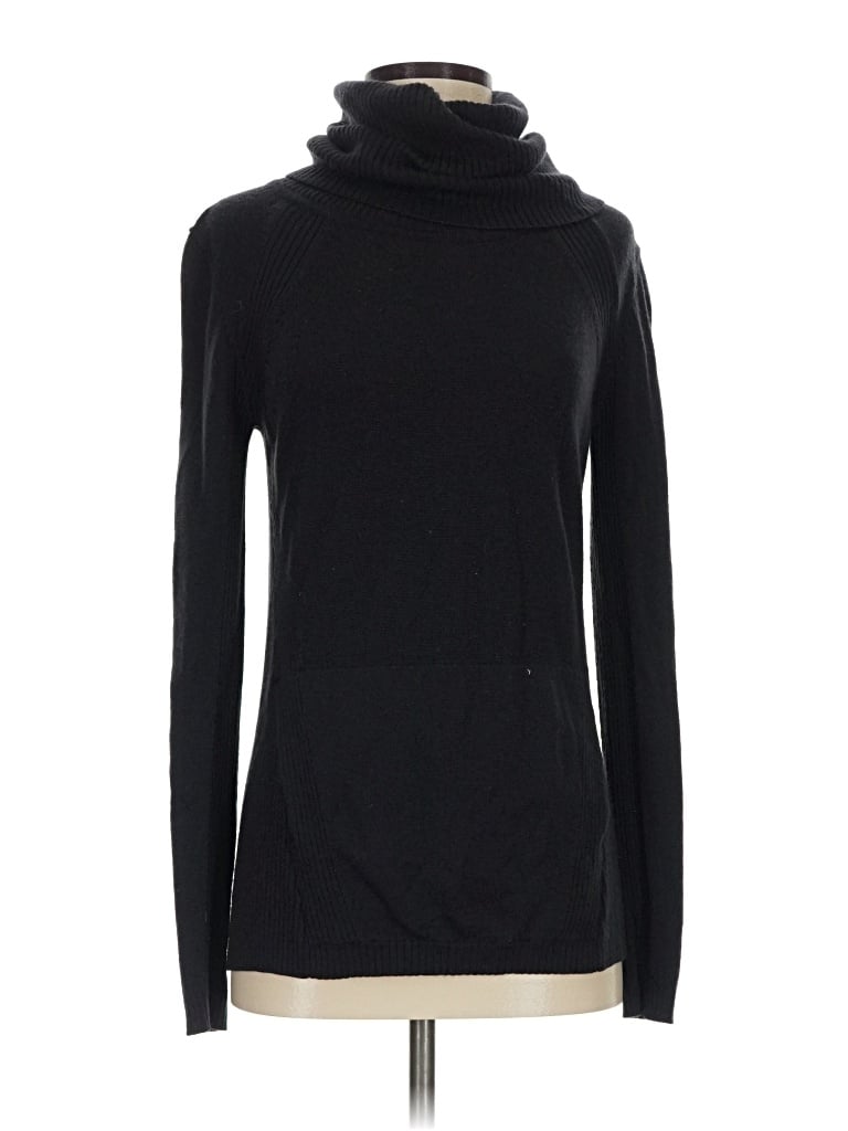 Pre-owned Lululemon Athletica Turtleneck Sweater In Black