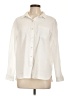 Jessica Simpson Houndstooth Ivory Long Sleeve Button-Down Shirt Size L - photo 1