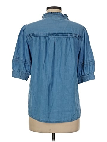 ME+EM 3/4 Sleeve Button-Down Shirt (view 2)