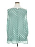 Myrtlewood 100% Polyester Polka Dots Teal Sleeveless Blouse Size 3X - photo 2