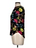H&M Floral Black Short Sleeve Blouse Size 6 - photo 5