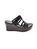 Ugg 100% Leather Black Sandals Size 4 1/2 - photo 1