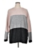 Long Tall Sally Color Block Pink Pullover Sweater Size 16 - photo 1