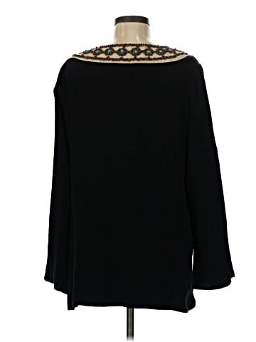 Bloomingdale's Long Sleeve Silk Top (view 2)