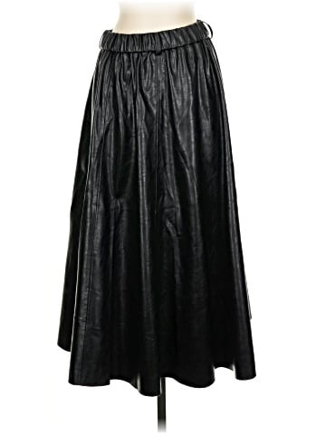 Zara Faux Leather Skirt (view 1)