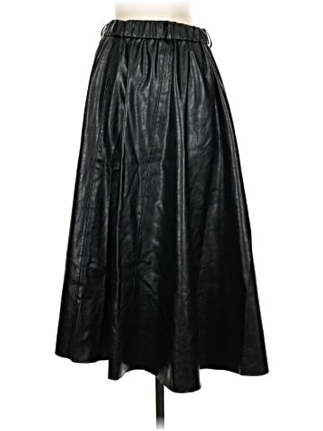 Zara Faux Leather Skirt (view 2)