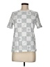 Assorted Brands Checkered-gingham Silver Short Sleeve T-Shirt Size M - photo 1