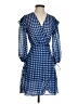Mango Checkered-gingham Blue Casual Dress Size 4 - photo 1