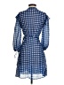 Mango Checkered-gingham Blue Casual Dress Size 4 - photo 2