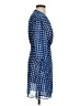 Mango Checkered-gingham Blue Casual Dress Size 4 - photo 4
