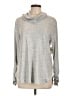 retrology Metallic Silver Turtleneck Sweater Size L - photo 1
