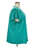 Lane Bryant Teal Short Sleeve Blouse Size 26 - 28 Plus - photo 4