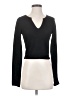 Francesca's Black Long Sleeve Top Size S - photo 1