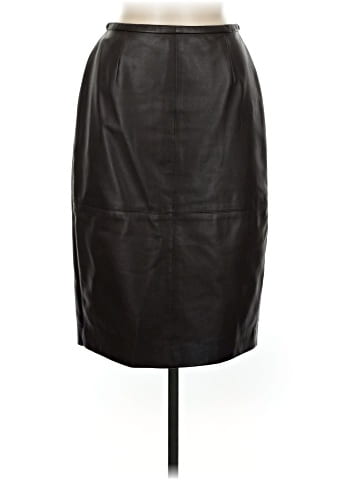 Lafayette 148 New York Leather Skirt (view 1)