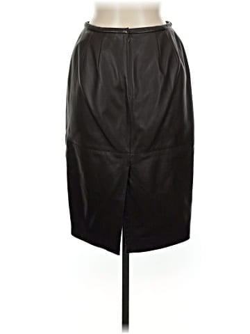 Lafayette 148 New York Leather Skirt (view 2)
