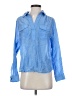 wonderly Blue Long Sleeve Blouse Size S - photo 1