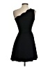 Aqua Solid Black Cocktail Dress Size S - photo 2