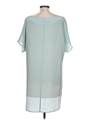 Lavender Brown Short Sleeve Blouse (view 2)