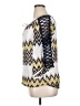 Tacera 100% Polyester Chevron-herringbone Yellow 3/4 Sleeve Blouse Size XL - photo 5