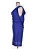 Bobi Solid Blue Cocktail Dress Size L - photo 5