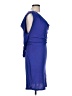Bobi Solid Blue Cocktail Dress Size L - photo 4