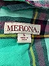 Merona 100% Rayon Plaid Teal Long Sleeve Button-Down Shirt Size L - photo 7