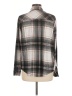 J for Justify Plaid Gray Long Sleeve Button-Down Shirt Size M - photo 2