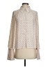 Free People 100% Polyester Polka Dots Ivory Long Sleeve Blouse Size S - photo 1