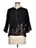 Assorted Brands Black 3/4 Sleeve Blouse Size L - photo 1