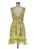 Emmelee 100% Polyester Paisley Yellow Cocktail Dress Size M - photo 1