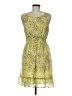 Emmelee 100% Polyester Paisley Yellow Cocktail Dress Size M - photo 2