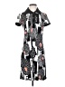 Etcetera Graphic Black Casual Dress Size 2 - photo 1
