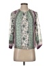 Ann Taylor LOFT 100% Polyester Green 3/4 Sleeve Blouse Size XS - photo 1
