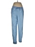 Athleta 100% Nylon Chevron-herringbone Blue Casual Pants Size 10 - photo 1